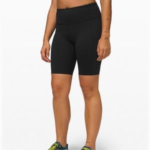 Lululemon fast and free 10in short, black/gray camo